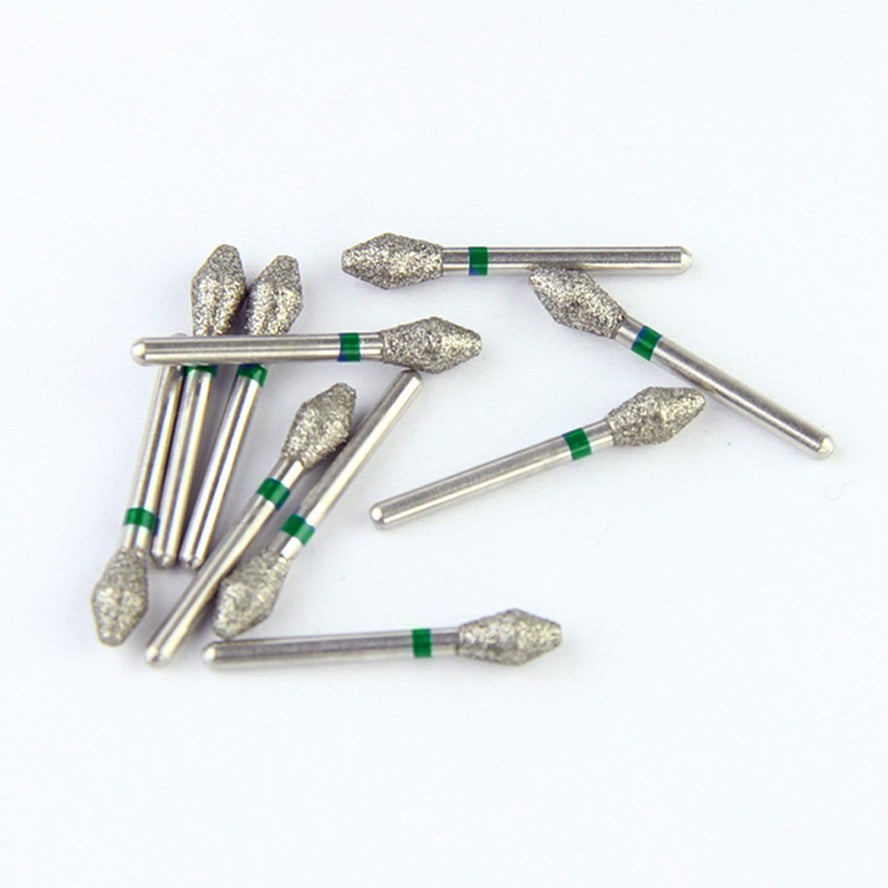 Fraises Diamantée FG x5 - Tête Double Conique - Hauteur 19 mm - Iso : 038 - DIAN FONG - Dental Coop