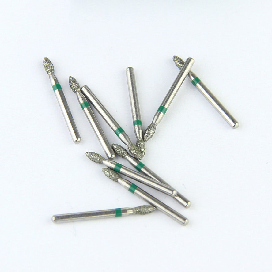 Fraises Diamantée FG x5 - Tête pointu - Hauteur 19 mm - Iso : 257 - DIAN FONG - Dental Coop