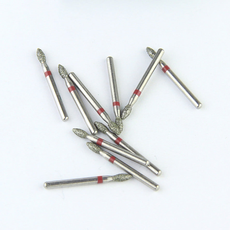 Fraises Diamantée FG x5 - Tête pointu - Hauteur 19 mm - Iso : 257 - DIAN FONG - Dental Coop