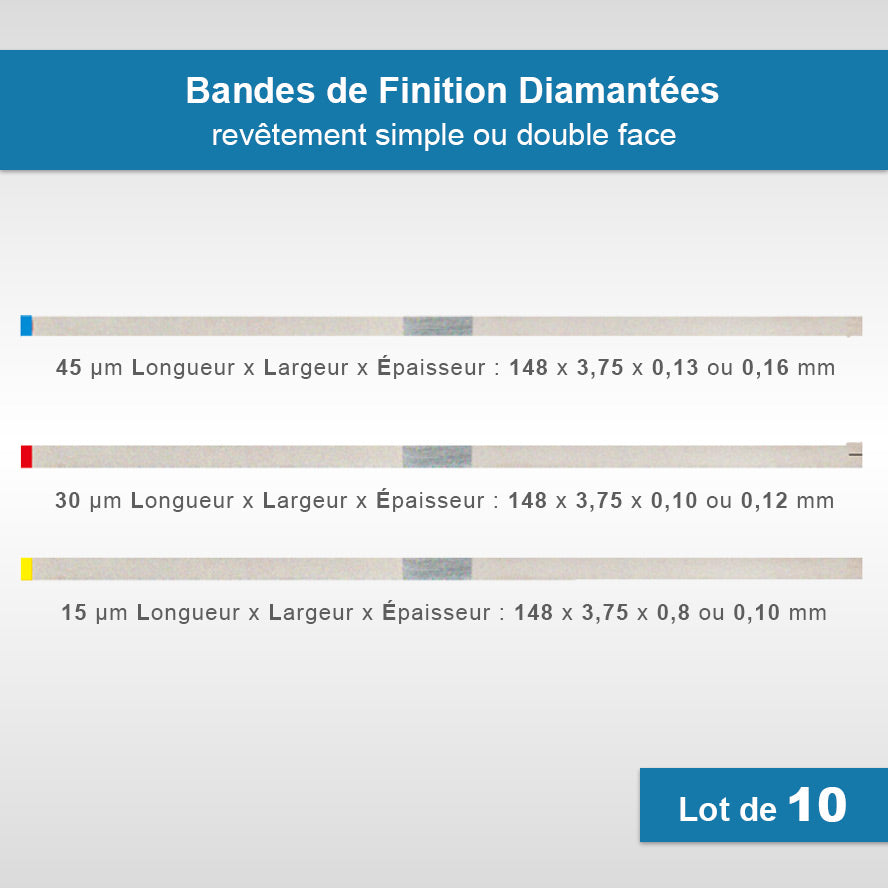 Bandes de Finition Diamantées - Simple ou double face - Dian Fong - Dental Coop