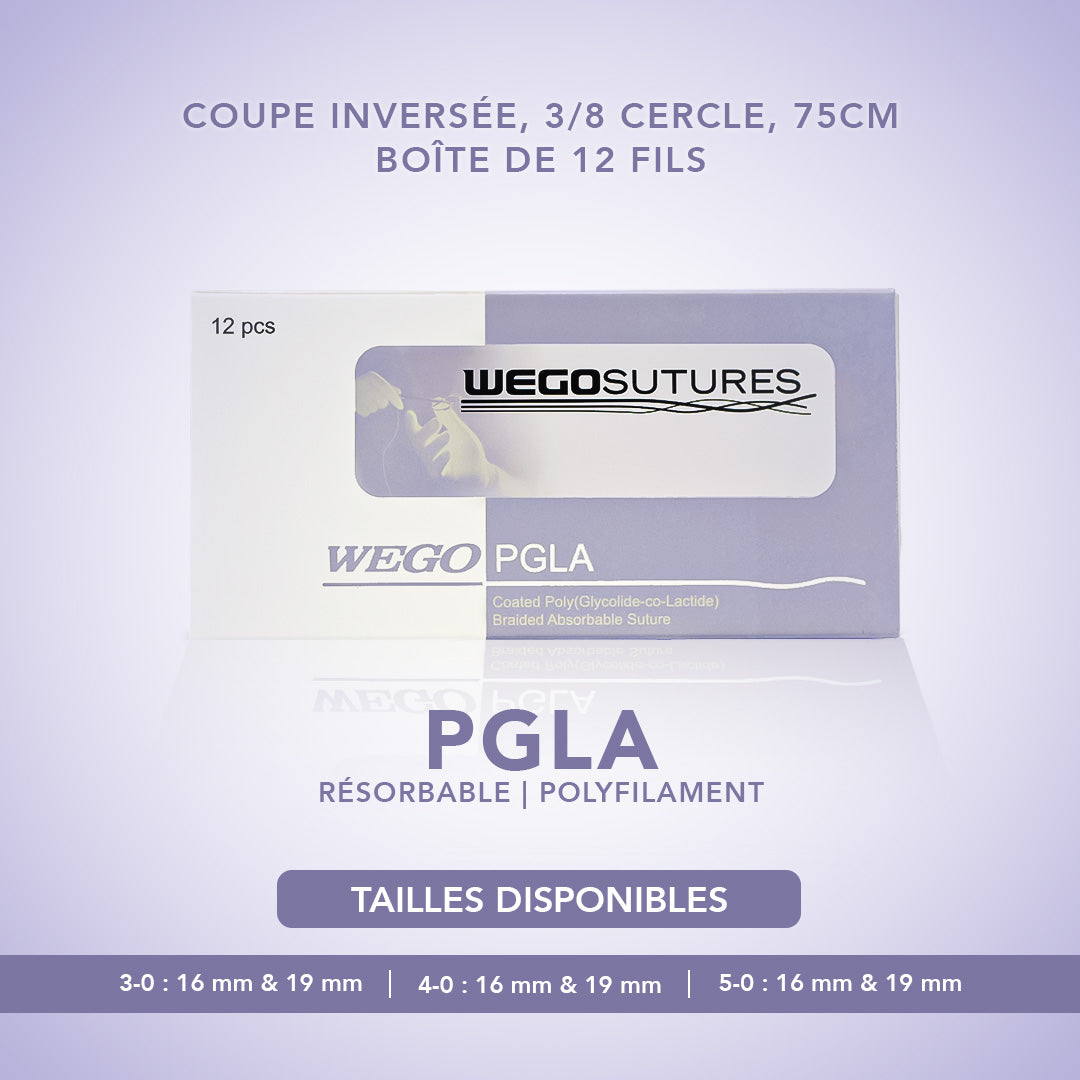Fil de suture PGLA - Boîte de 12 - WEGO