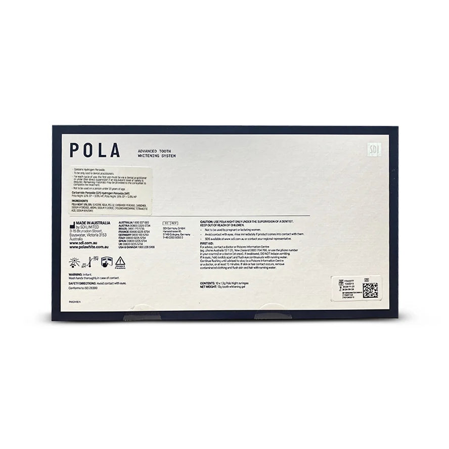 Pola Night 10% ou 16% Blanchiment dentaire - Kit patient | SDI - oofti.fr