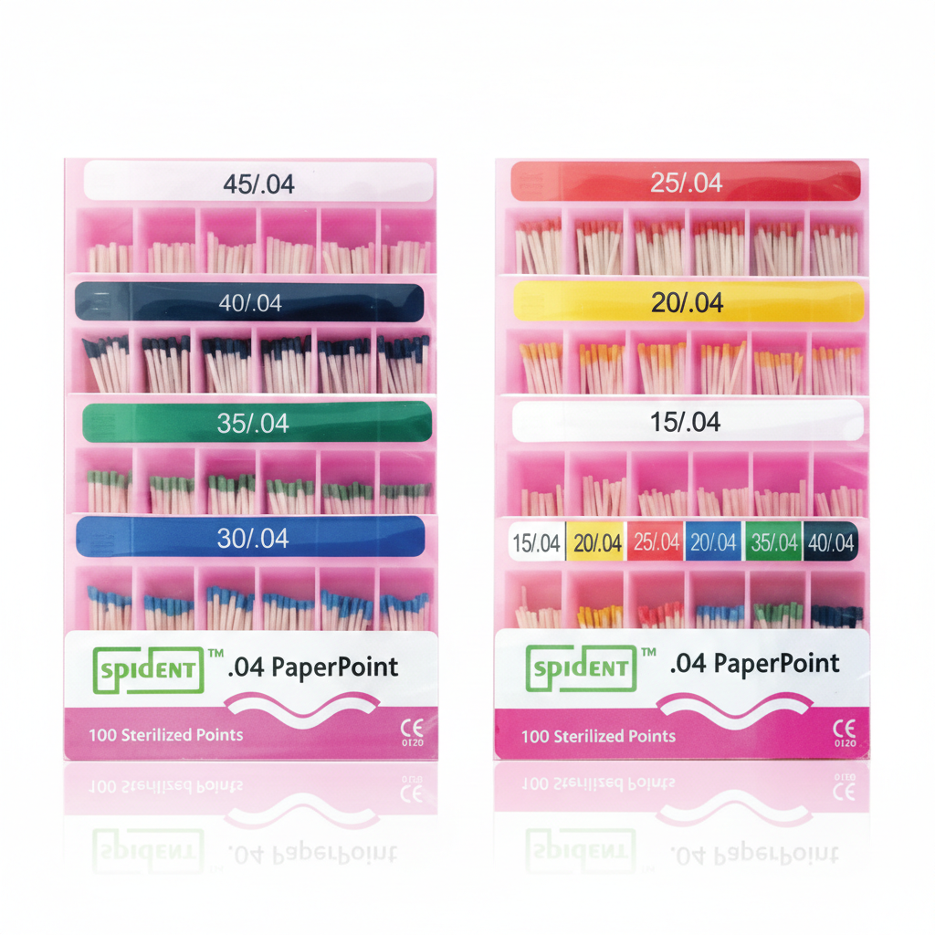 Box of 100 absorbent paper tips in 4 or 6%