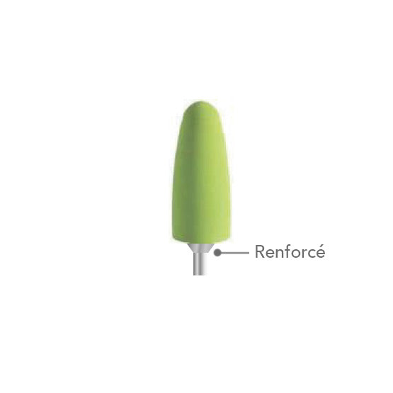 Polisseur en silicone pour composite et résines - Ø 10 mm x 24 mm - DIAN FONG - Dental Coop
