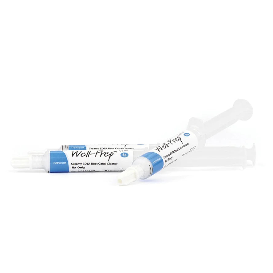 Well-Prep - 6 g x 3 spuiten - Crème reiniger voor wortelkanalen met EDTA | VERICOM