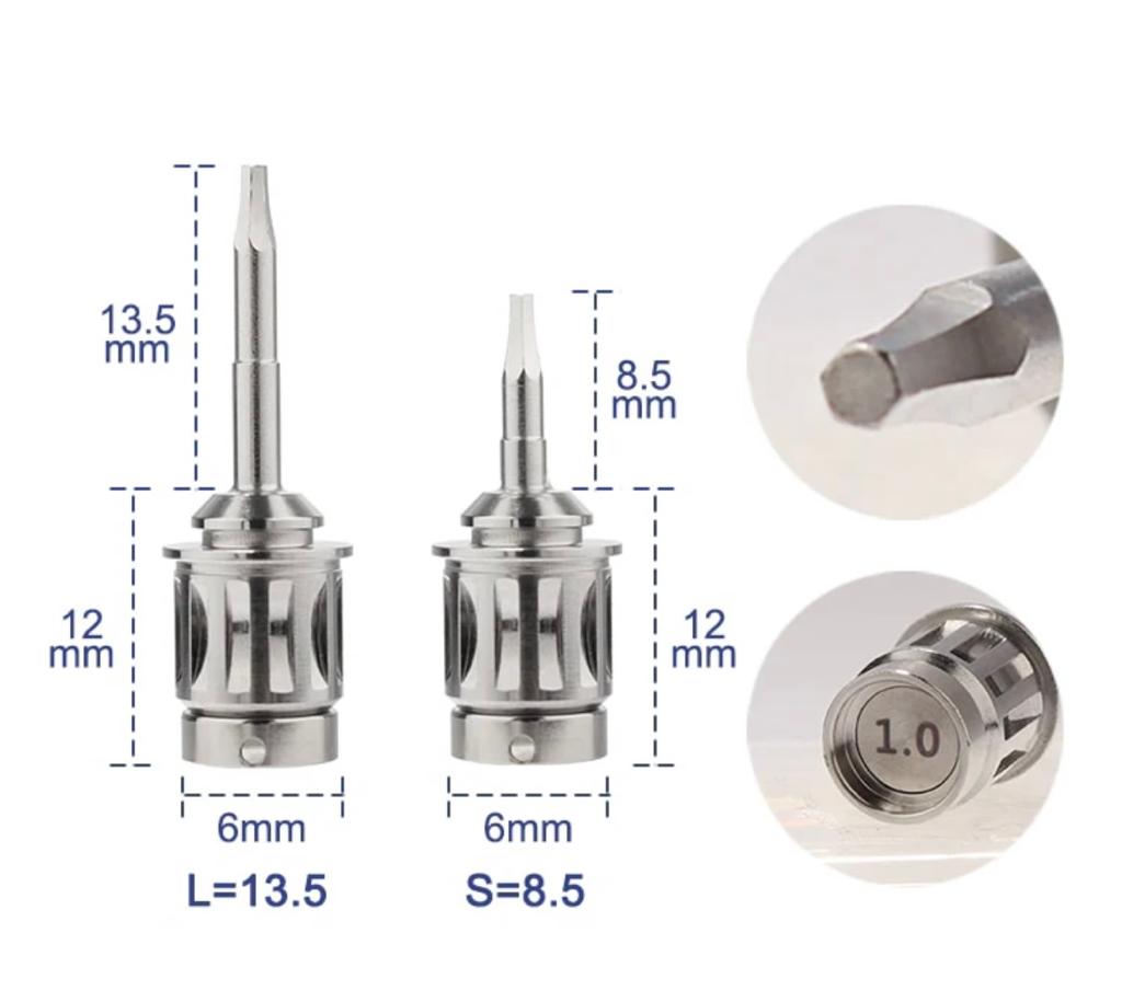 Kit de 16 tournevis universels pour implants adaptés aux vis des marques (Ankylos©, OSSTEM©, Dentium©, ICX©, Nobel BIOCARE ©et ITI Straumann©, Zimmer© , ETK ©, DENTSPLY©, ASTRA , MIS ©,Alpha BIO©,BIOHORIZON™, CORTEX™, TAV IMPLANT™,XIVE™, BEGO™, MEGAGEN™, ITI™)