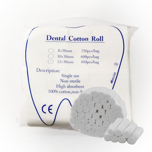 Cotons salivaires 12x38mm 15 rouleaux - oofti.fr