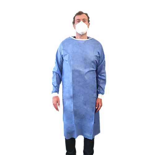 Blouse ou surblouse de chirurgie taille unique à usage unique 40 g/m² hydrophobe. Scratch sur la nuque, lien au dos et élastiques aux manches pour un ajustement parfait. Sachet individuel. Caractéristiques et avantages : Agréable et léger, le polypropylène est très respirant Fermeture dorsale par lacet à la ceinture et un scratch au niveau du col Sans poche Manches longues Taille unique