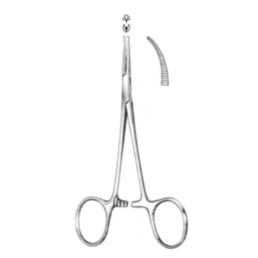 Pince Halstead Mosquito courbée 13cm (1x2) - oofti.fr