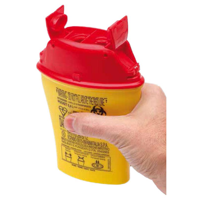 Poubelle à aiguilles ergonomique x5 - oofti.fr