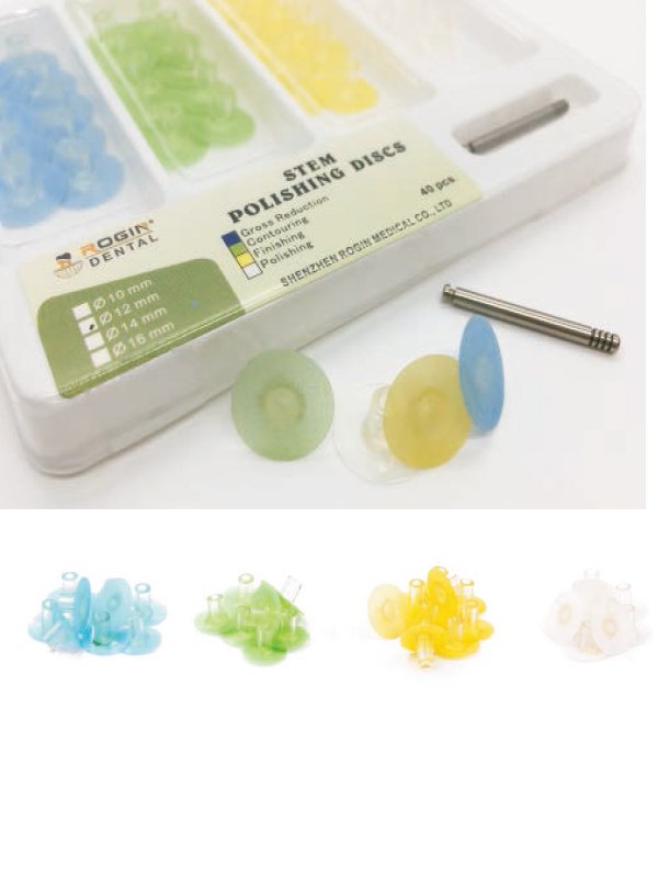 Lot de 40 disques de polissage de composite à tige (14mm) - oofti.fr