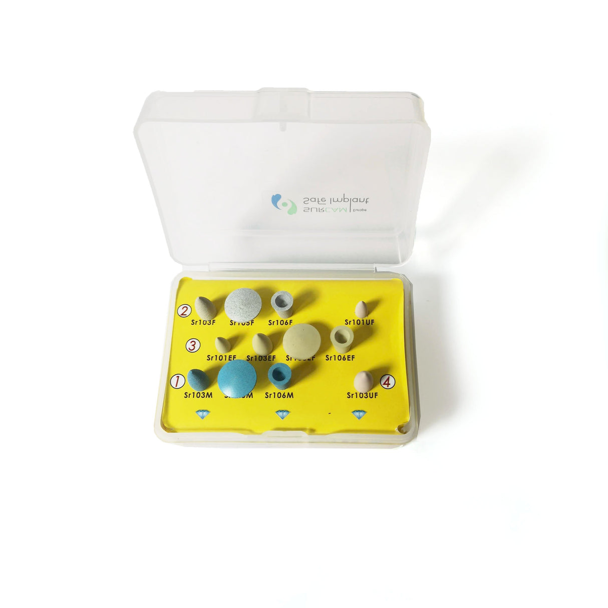 Kit 12 fraises pour polir la zircone et la vitrocéramique - oofti.fr