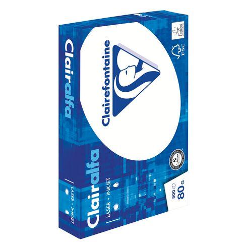 Ramette papier blanc Clairefontaine - 500 feuilles A4 80 gr - oofti.fr