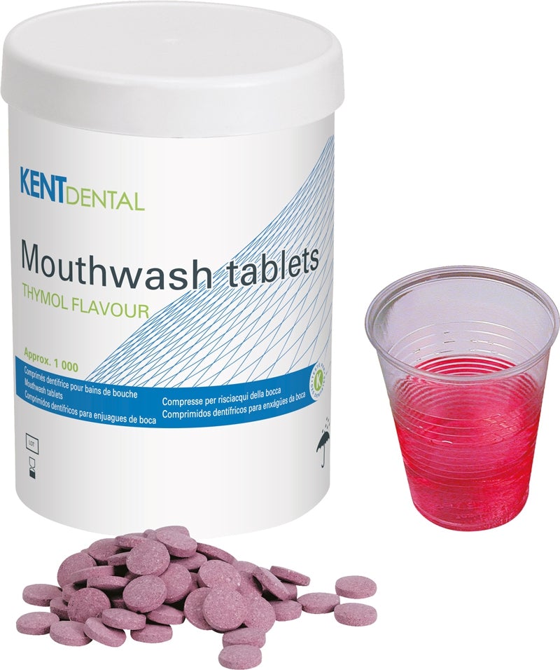 Comprimés dentifrice Kent Dental Vert, goût Menthe. Pastilles bains de bouches à dissolution rapide, permettront un rinçage efficace et agréable pour l’utilisateur. Livré avec un sachet déshydratant pour une meilleure préservation de produit Composition : Sodium benzoate, potassium benzoate spearmint oil, saccharin, effervescent base.