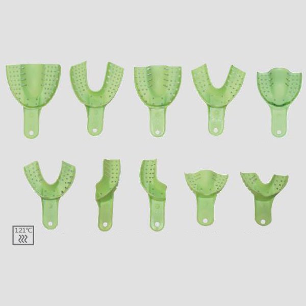 Lot de 10 porte-empreintes perforés autoclavables en plastique - oofti.fr