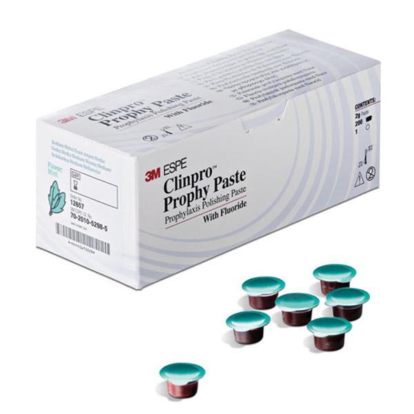 Pâte prophylactique de polissage fluorée. Permet de renforcer les dents et réduire la sensibilité. Présentation en doses individuelles et disponible en 3 granulosités de grain et de deux goûts (menthe et cerise) DM Classe I. Fabricant : 3M Deutschland GmbH, Allemagne. Grain fin goût cerise Grain moyen goût menthe Gros grain goût menthe