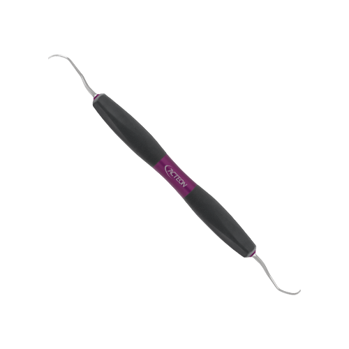 Curette Gracey 15-16 de Bliss by ACTEON. Pour éliminer le tartre sous-gingival profond des surfaces radiculaires sous-gingivales. Pour les surfaces mésiales des molaires.