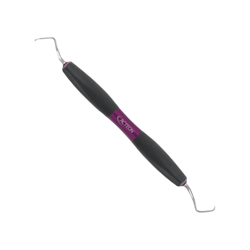 Curette Gracey 17-18 de Bliss by ACTEON. Pour éliminer le tartre sous-gingival profond des surfaces radiculaires sous-gingivales. Pour surface distales des molaires.