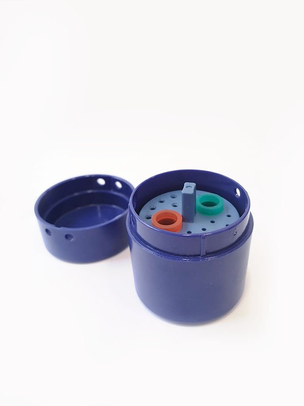 Boîte de rangement et stérilisation pour fraises, mandrins et inserts 20 trous - oofti.fr