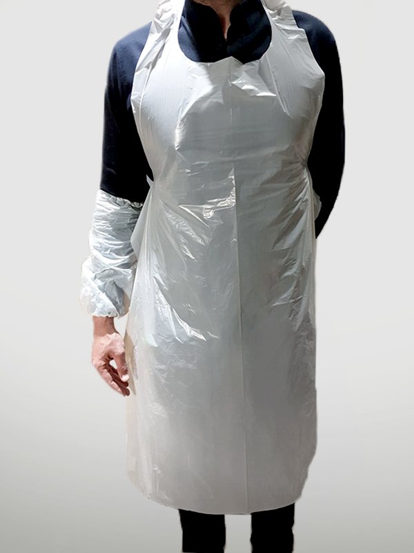 Lot de 100 tabliers plastique de protection - oofti.fr