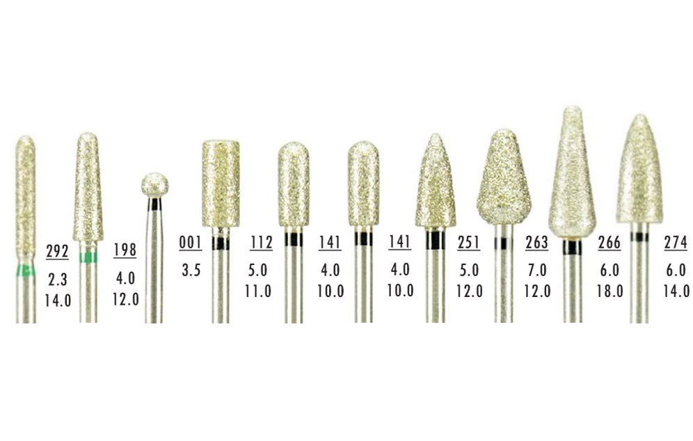 Kit de 10 fraises diamantées HP - oofti.fr