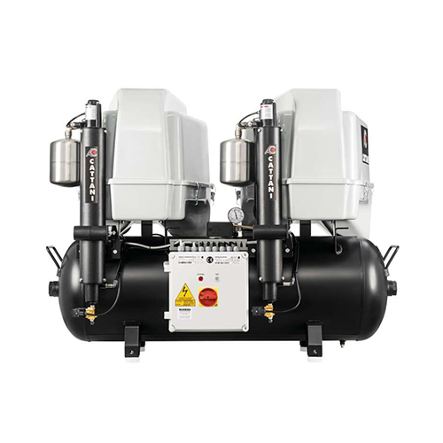 Compresseur Double Tricylindre nu (AC600) ou capoté (AC600Q) - Cattani - oofti.fr