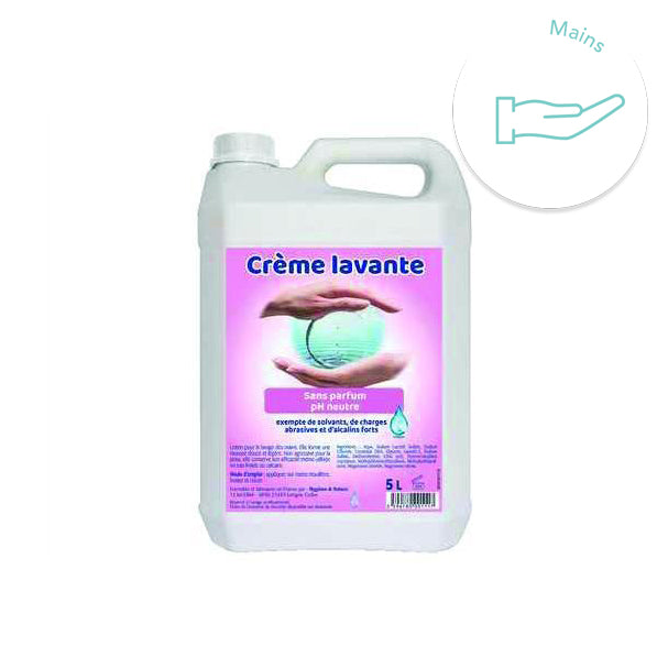 Crème lavante mains 5L - Hygiène et nature - oofti.fr