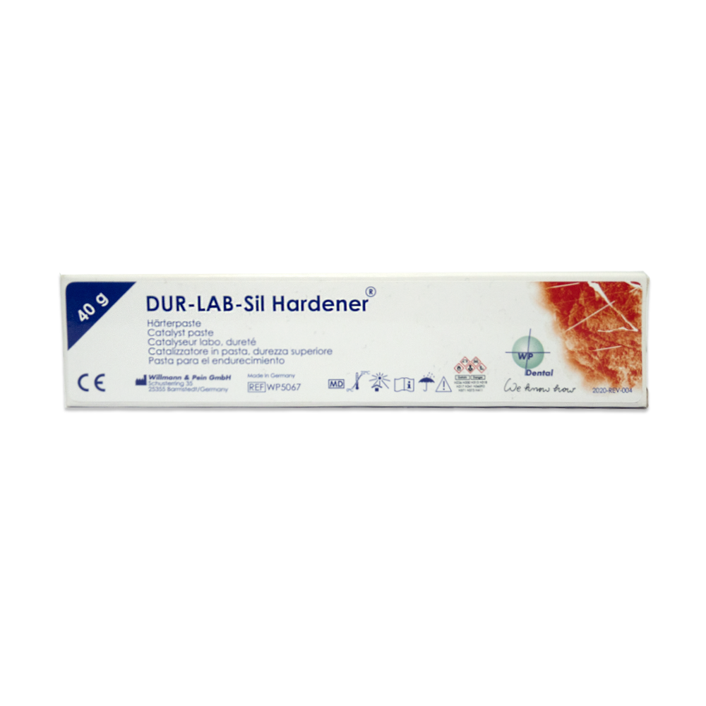 DUR-LAB-Sil® est un silicone de laboratoire extra-dur (pâte) à durcissement par condensation, spécialement développé pour une utilisation en technologie dentaire. Sa stabilité thermique exceptionnellement élevée le rend particulièrement adapté à la technique de pré-mur. La manipulation facile est garantie, car DUR-LAB-Sil® n'est pas collant, dimensionnellement stable et résistant à la chaleur. DUR-LAB-Sil® est mélangé avec la pâte durcissante DUR-LAB-Sil Hardener®.