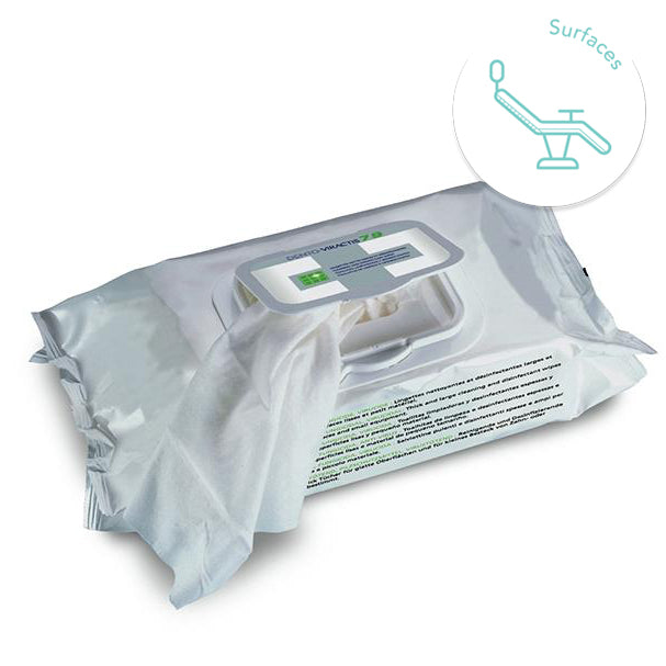 Lingettes x 100 - 18 x 20 cm - DENTO-VIRACTIS 79