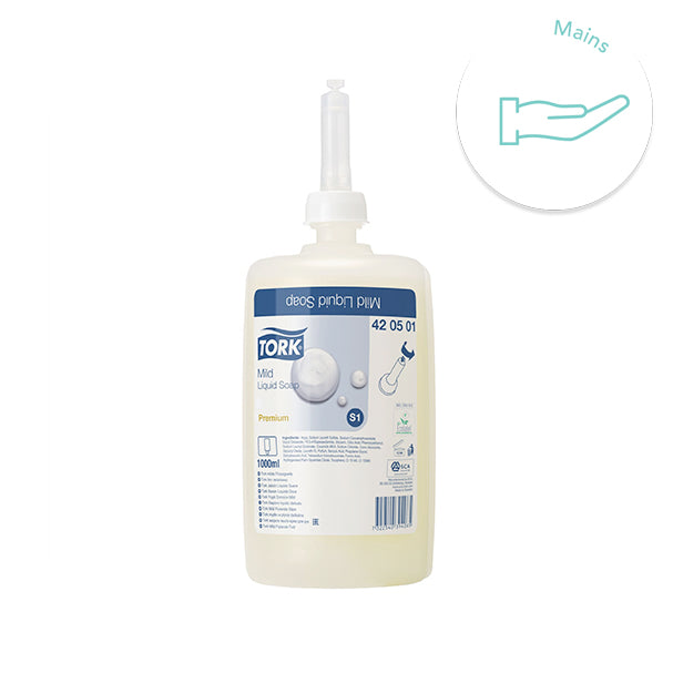 Savon doux Tork Premium (flacon de 1L)
