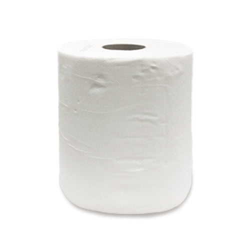 Pack de 6 rouleaux de serviettes en ouate de cellulose (450 feuilles) DÉVIDAGE CENTRAL 19,4X23 CM - oofti.fr