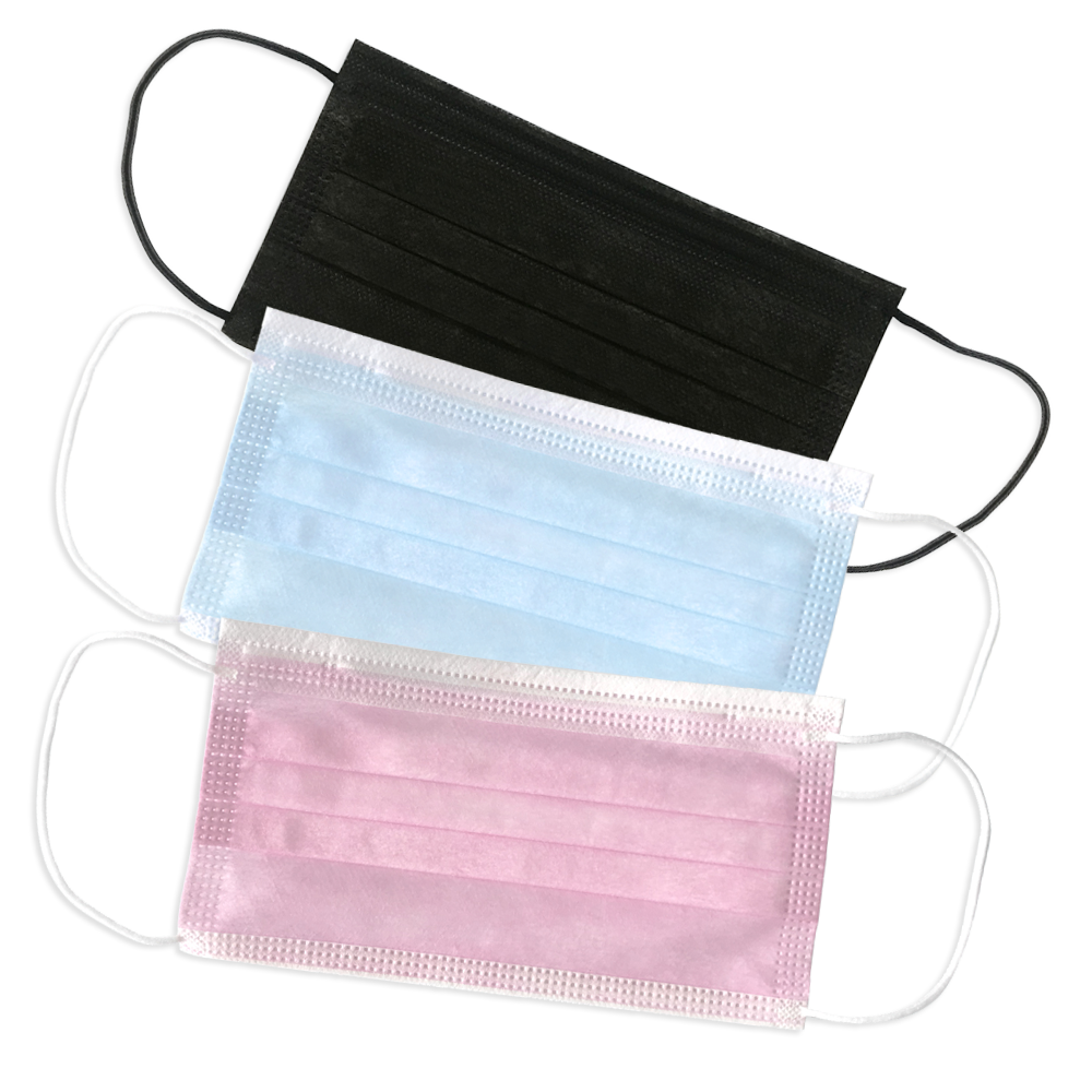 Masques chirurgicaux 3 plis type IIR - Boite de 50, différents coloris - Karman Healthcare - oofti.fr