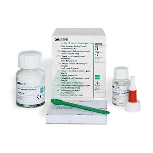 Ketac Cem radiopaque 3M Ciment verre ionomère poudre, liquide et ou kit - oofti.fr