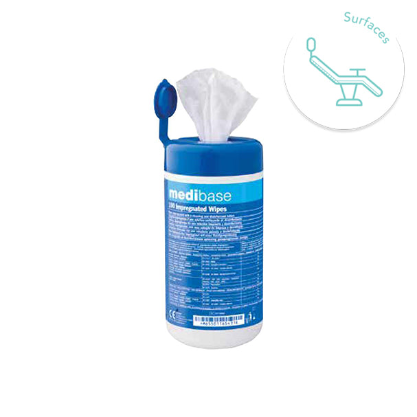 Lingettes désinfectantes x100 - MEDIBASE