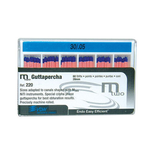 Pointes de gutta percha Mtwo (boîte de 60) - Dentsply Sirona - oofti.fr