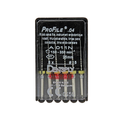 Pack de 6 limes ProFile 04 - Dentsply Sirona - oofti.fr