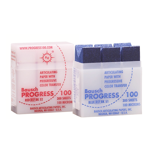 PROGRESS Papier d'occlusion (casette en plastique) - Bausch