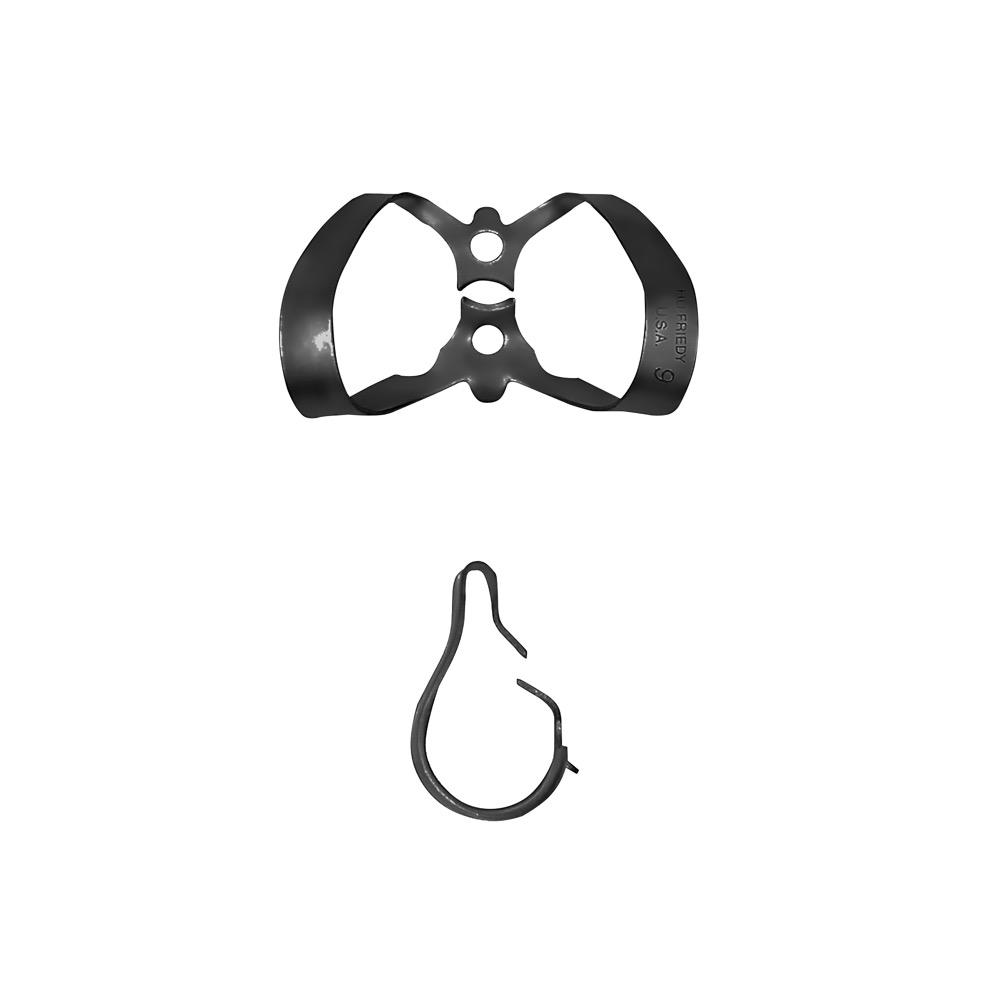 Black Line RDCM9X de Hu-Friedy est un crampon à digue en acier satiné inoxydable pour antérieur avec ailettes. Résistance à la corrosion, plus souplesse et mémoire de forme. Revêtement noir pour plus de visibilité. Finition mate pour plus de contraste et moins de réflexion.