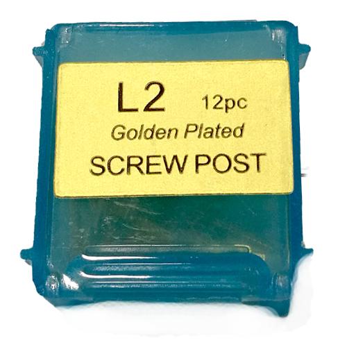 Screw Post plaqué or