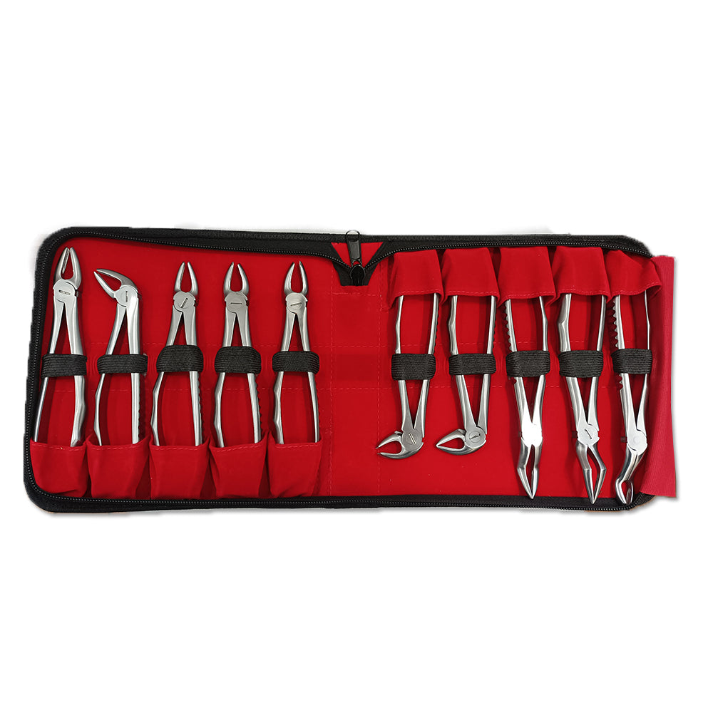 Set de 10 daviers et pochette