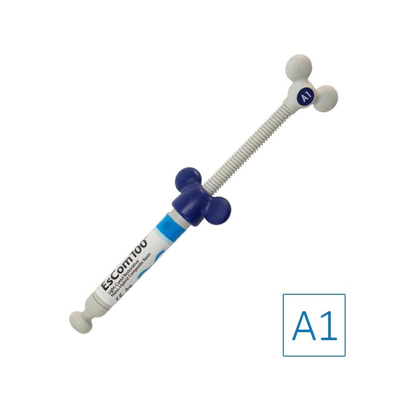 EsCom100 - A1 - 1x 4g Résine composite nano-hybride restauratrice photopolymérisable - oofti.fr