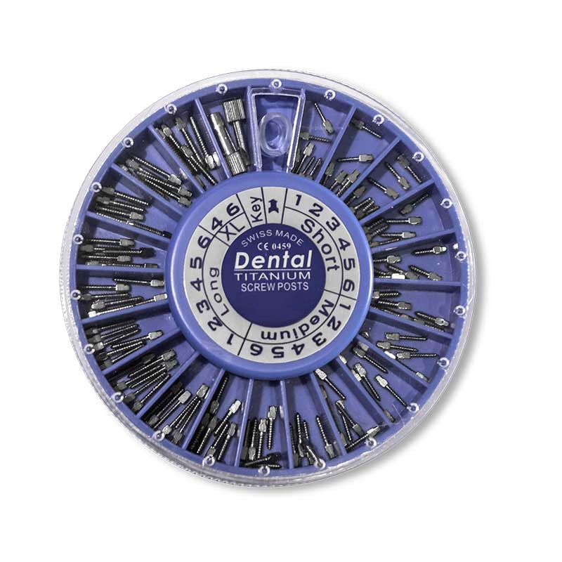 Coffret de 120 Screw Posts -TITANIUM coffret rosace 120 pièces - oofti.fr
