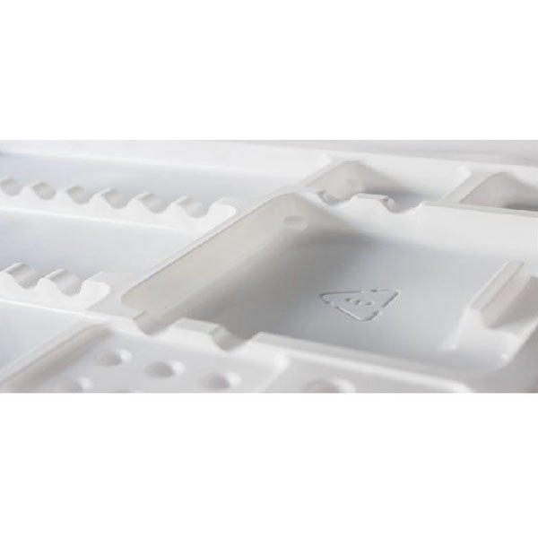 Lot de 400 plateaux jetables en plastique type 3 289x190x17mm - oofti.fr