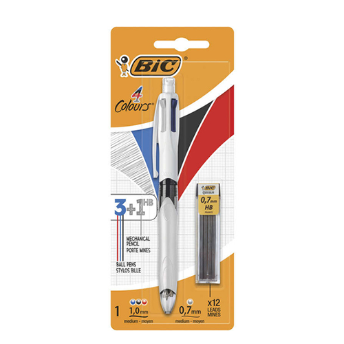 BIC 4 Couleurs +1 HB Stylo-bille et porte-mines - oofti.fr