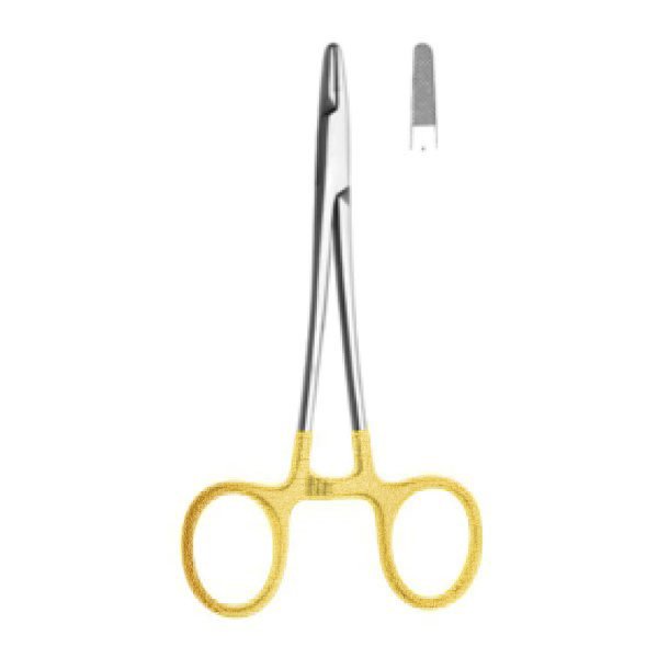 Porte-aiguille derf 12cm en carbure de tungstène - oofti.fr