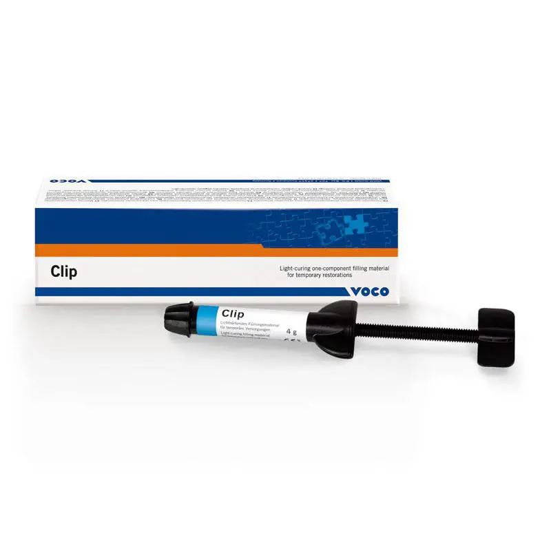 Clip - Matériau d’obturation pour les restaurations temporaires 3 seringues(4g) by VOCO - oofti.fr