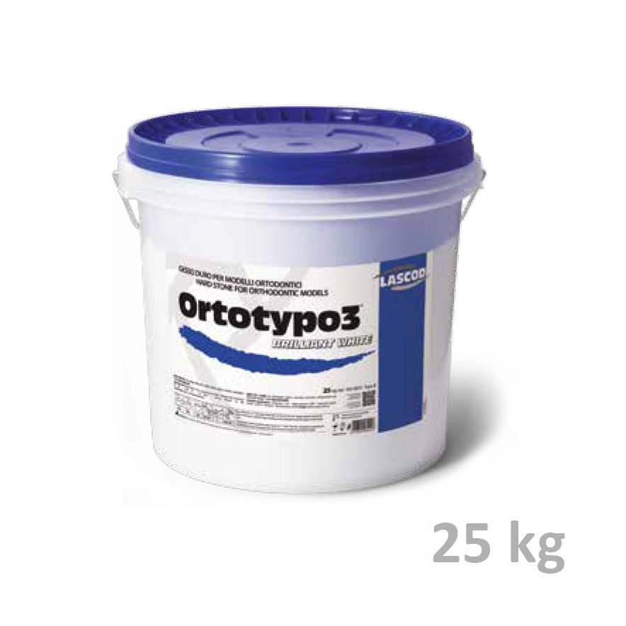 Plâtre blanc brillant type 3 Ortotypo3 25 kg - oofti.fr