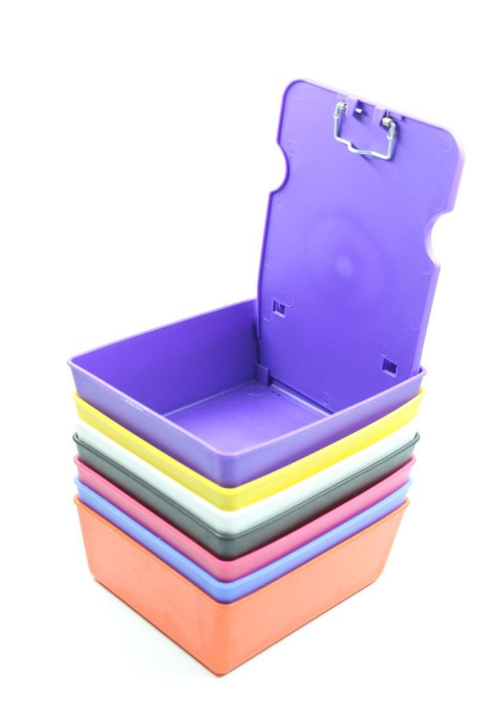 Lot de 50 boites de rangement pour la prothèse dentaire avec ressort de rétention pour la fiche labo - oofti.fr