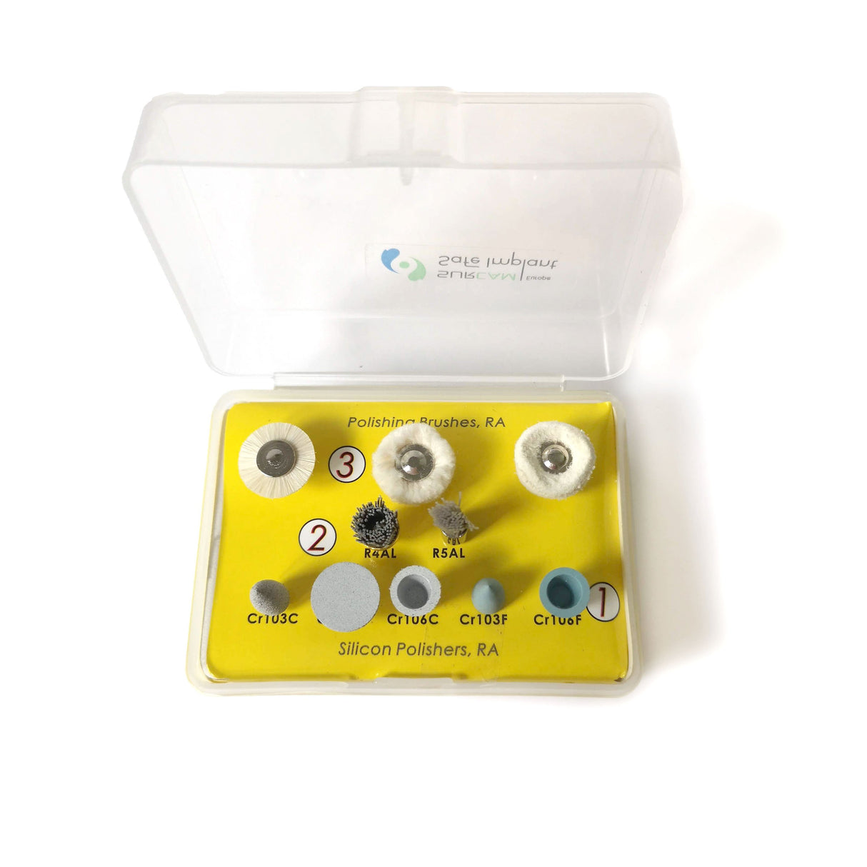 Kit 10 fraises et brosses RA polissage et finitions composites - oofti.fr