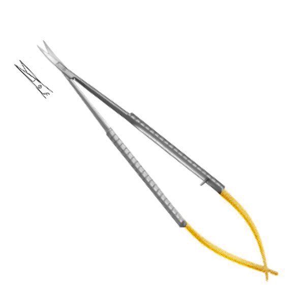 Micro-ciseaux de Castroviejo 14cm à lames droites en carbure de tungstène nitruré - oofti.fr